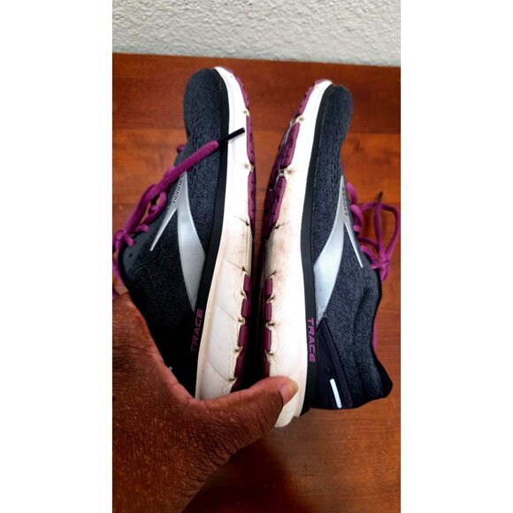Brooks Trace Women's Running Shoes Size 8.5 Black & Purple Breathable - Picture 7 of 10